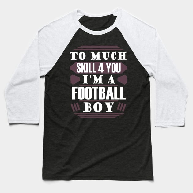 American Football Player Tackle Gift Idea Baseball T-Shirt by FindYourFavouriteDesign